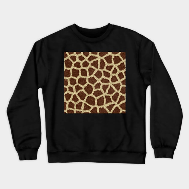 Giraffe Fur Crewneck Sweatshirt by implexity